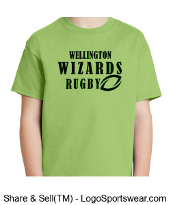 Youth Green Cotton T-Shirt Design Zoom